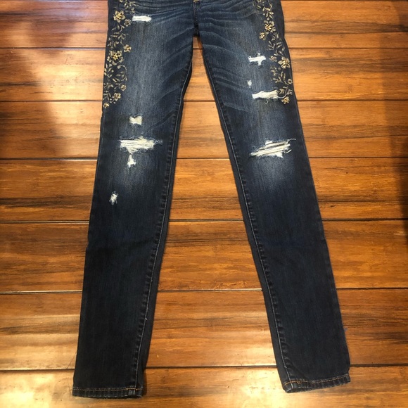Abercrombie & Fitch Jeans Embroidered Beaded - Picture 4 of 4
